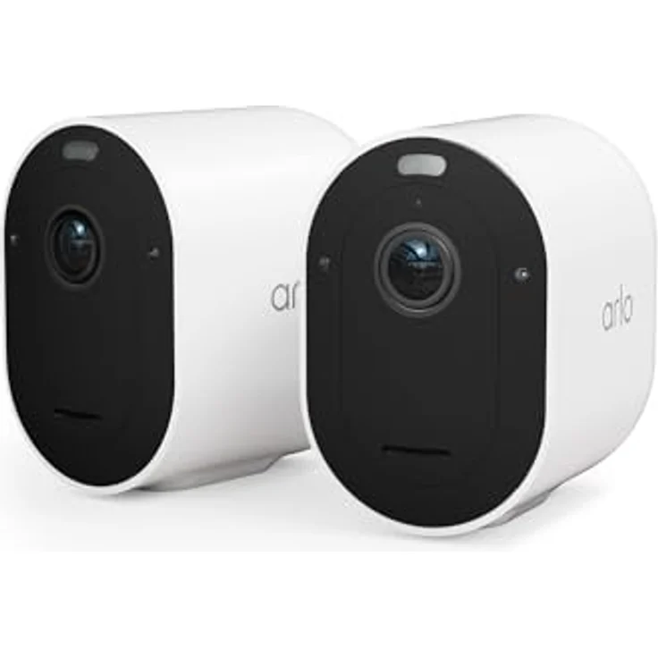 Arlo Pro 5 WLAN Überwachungskamera aussen, 2K UHD, 2er Set Weiß, Verbesserte Farbnachtsicht, 160° Blickwinkel, 2-Wege Audio, mit 30-tägigem Secure Plan Testzeitraum – Bild 1