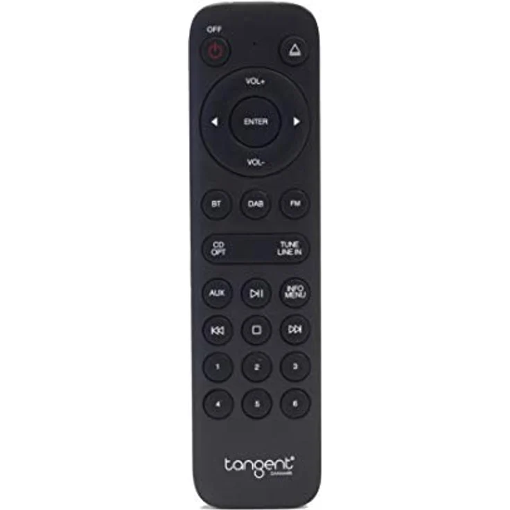 Tangent CD II, Schwarzer DAB+ FM MP3 HiFi CD-Player mit optischem Digitalausgang und Fernbedienung – Bild 5