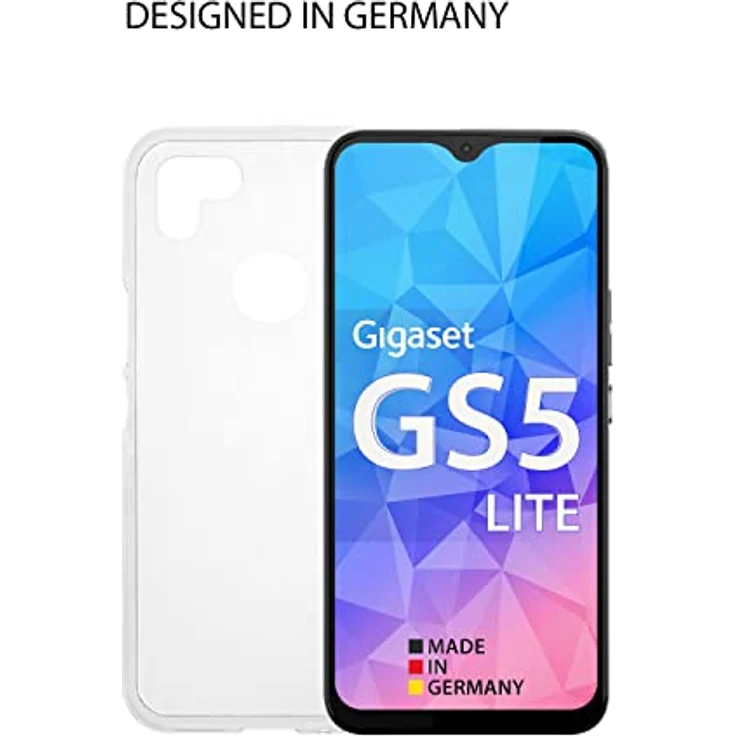 Gigaset GS5 LITE Kunststoff Case - hochwertige Schutzhülle für ihr Smartphone - Flexibler Schutz gegen Schmutz und Kratzer und Stöße - Passgenaue Aussparungen, transparent – Bild 5