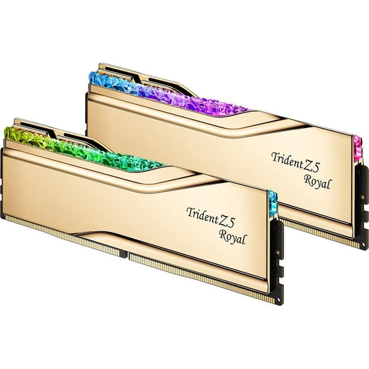 G.Skill Trident Z5 Royal Gold, DDR5-RAM, 32GB (2 x 16GB), 6000 MHz, XMP 3.0, RGB-Beleuchtung