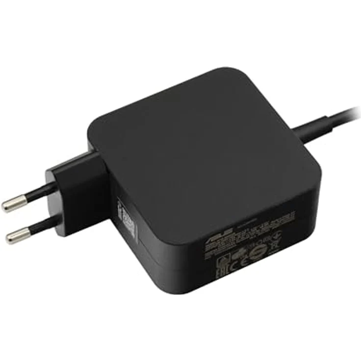ASUS AC Adapter 65W 2P (Type C), Notebook Netzteil mit 65W Leistung, Schwarz, kompakt und leicht mit USB-C-Stecker – Bild 1