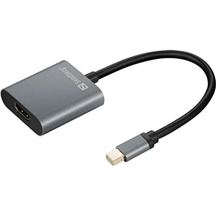 Sandberg - Videoanschluß - DisplayPort / HDMI - Mini DisplayPort (M) bis HDMI (W) - 17cm - 4K Unterstützung (509-20)