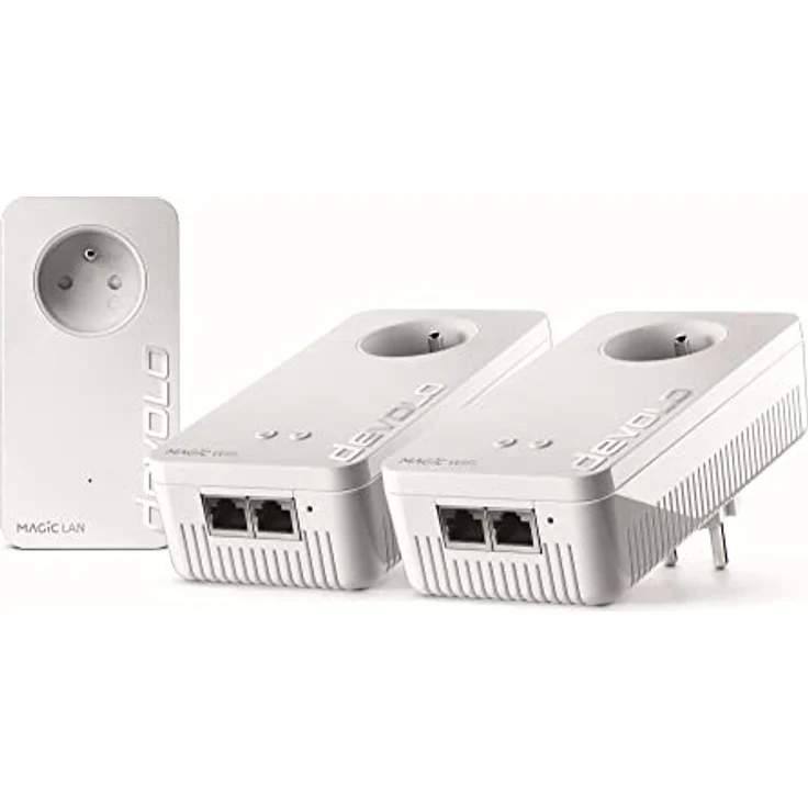 devolo Magic 2 WiFi next: schnellstes CPL Multiroom Kit der Welt (2400 Mbit/s, 5 Gigabit-Ethernet-Ports) ideal für Download und Streaming (geeignet für Frankreich) – Bild 1