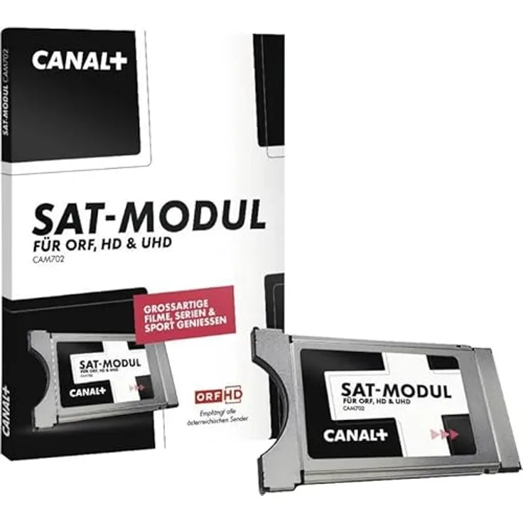 M@TEC Canal+ HD Austria CI Modul CAM701, HD Karte für ORF HD, ATV HD, Puls 4 HD, über 80 HD-Sender, CI+ Steckplatz, einfache Installation in Österreich