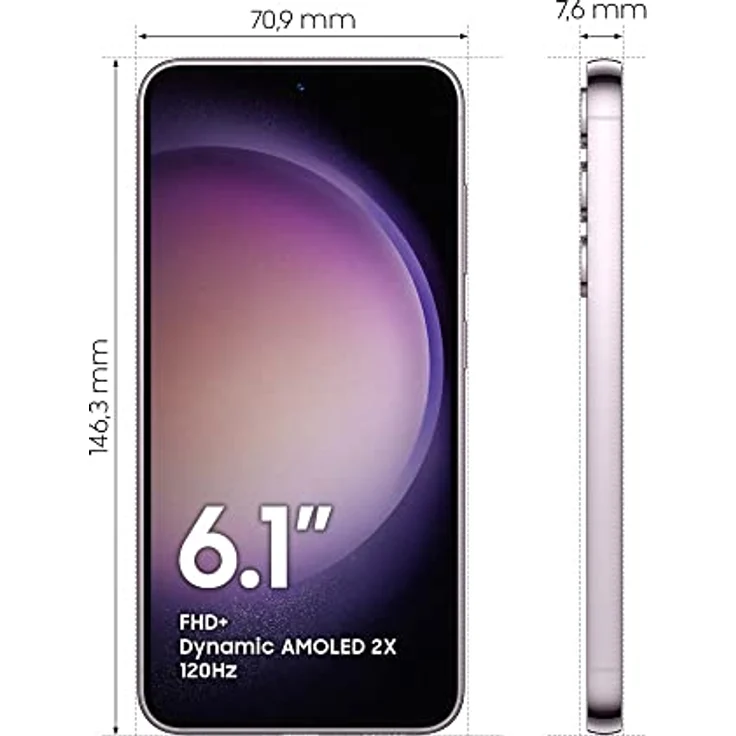 Samsung Galaxy S23 Android Smartphone, 128GB, 3.900mAh Akku, Smartphone ohne Vertrag Lavender inkl. 36 Monate Herstellergarantie  – Bild 3