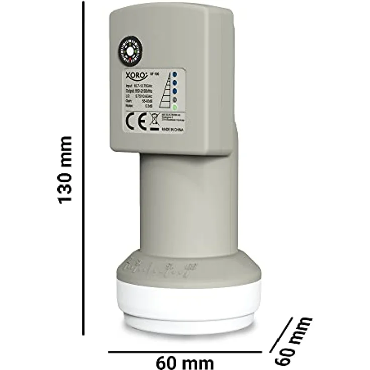 Xoro SF 100 - Single LNB mit integriertem digitalem SAT-Finde, ideal für Camping, schnelle und einfache Ausrichtung, Anzeige der Signalstärke direkt am LNB – Bild 2