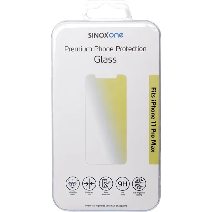 Sinox Protection Glass iPhone 11 Pro Max, Displayschutzfolie aus Glas für optimalen Bildschirmschutz