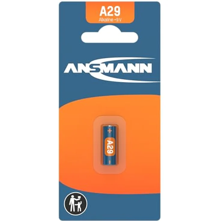 ANSMANN A29 (9V) Alkaline Batterie (LR29, MN29, L822, 9V) für Garagentoröffner, Alarmanlage, Funkauslöser für Kamera, Messgeräte, Klingel usw. – Bild 3