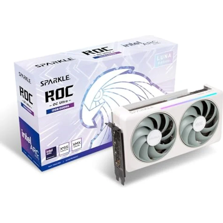 SPARKLE Intel Arc B580 ROG Luna OC, Grafikkarte mit 12 GB GDDR6-RAM, Boost-Takt 2800 MHz, Dual-Slot, DirectX 12 – Bild 2