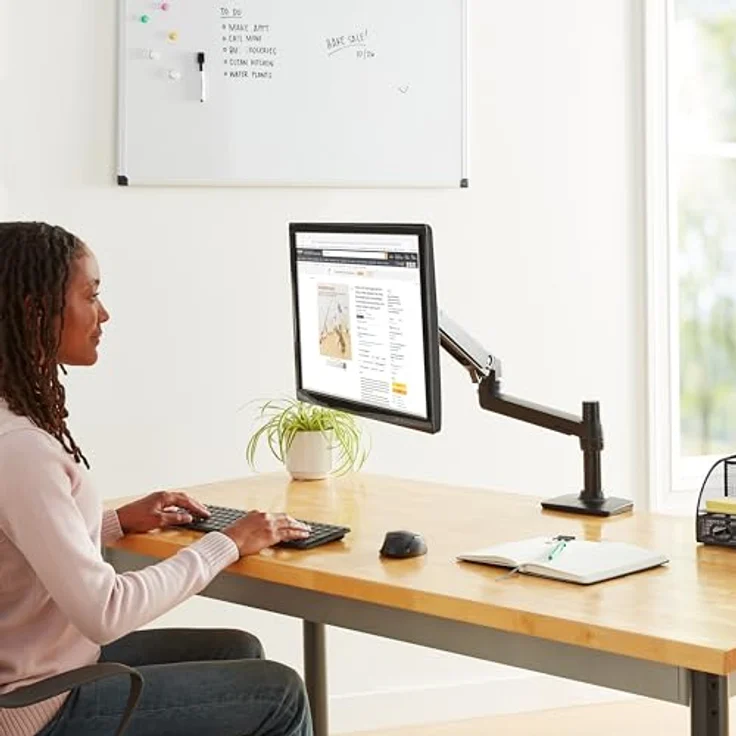 AmazonBasics Tischhalterung mit Arm für 1 Monitor – Bild 3