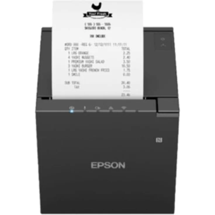Epson TM m30III, Belegdrucker mit Thermodirektdruck, 299 mm/s, USB, LAN, WLAN, Bluetooth, antibakterielle Beschichtung, grau – Bild 5
