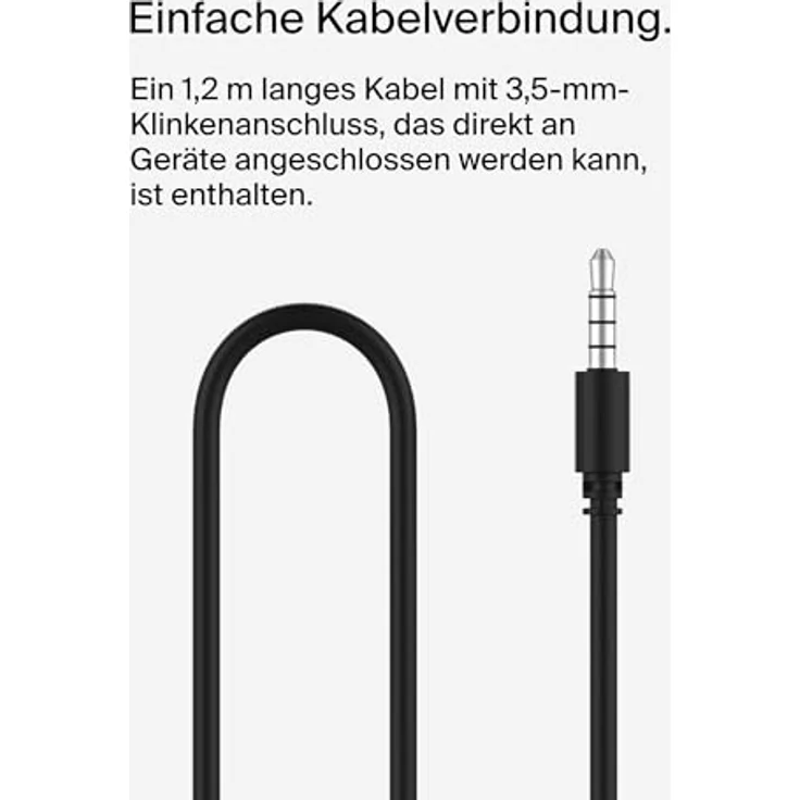 Belkin SoundForm Mini kabelloser Kinderkopfhörer mit integriertem Mikrofon und lustigen Aufklebern, 30 Std. Wiedergabe – Over-Ear-Kopfhörer für Unterricht, Ferien, iPhone, iPad, Galaxy – Schwarz – Bild 5
