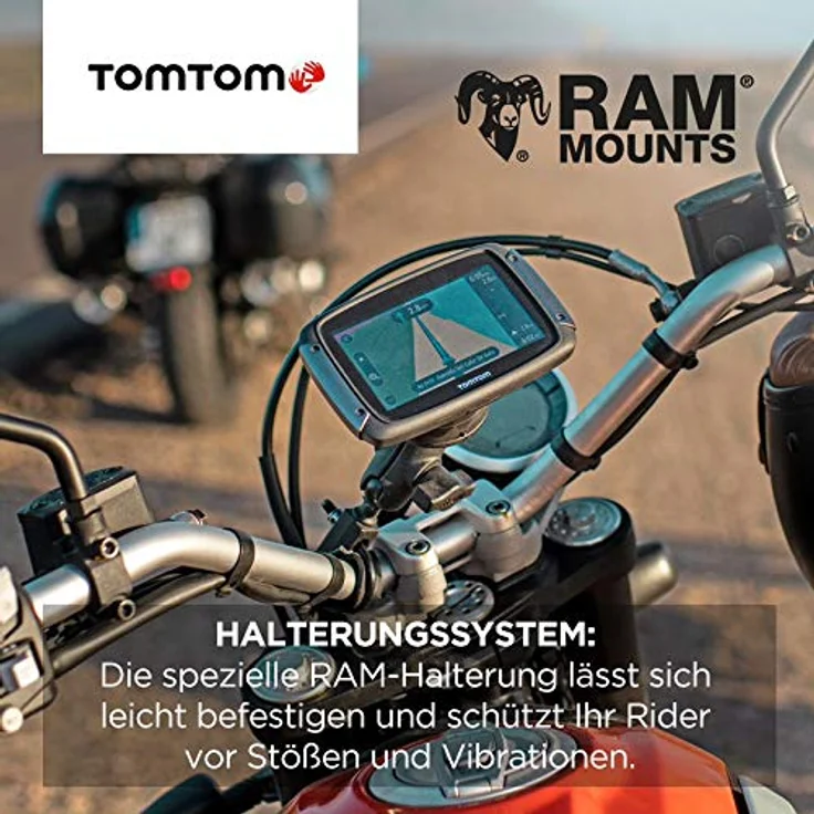 TomTom Rider 500 EU, GPS-Navigationsgerät mit 4,3 Zoll Touchscreen, vorinstallierten Europakarten und Wi-Fi-Updates, schwarz – Bild 7
