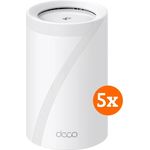 TP-Link Deco BE65 5-Pack, Wi-Fi 7 Mesh-Router mit 5-GHz- und 6-GHz-Band, Weiss