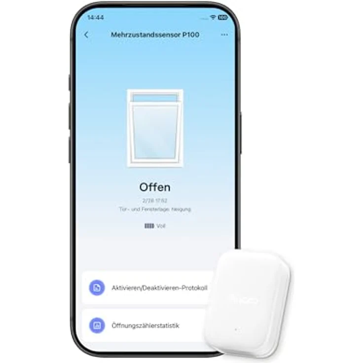 Aqara P100 Multisensor Weiß, Tür-/Fenster-Vibrationssensor mit Thread & Zigbee, 2-in-1 Sensor für object-Überwachung und präzise Zustandsüberprüfung – Bild 1