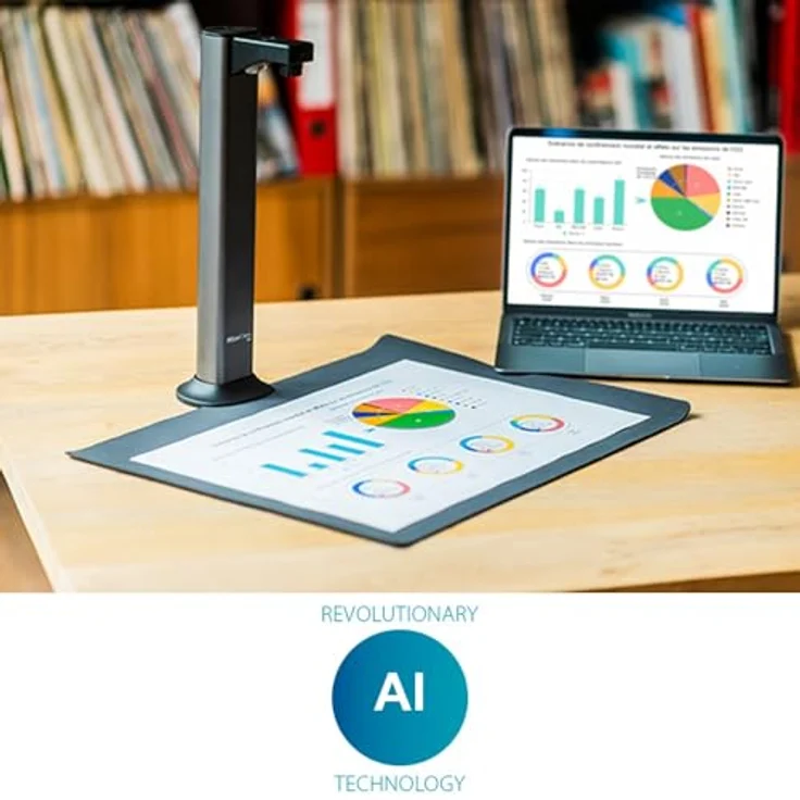 Iris IRIScan Desk 7 Pro A3, Dokumentenscanner mit 18-MP-Sensor und automatischer Seitenerkennung für Win/Mac (USB) – Bild 7