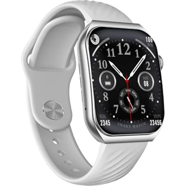 Trevi T-FIT 400C Smartwatch mit Bluetooth-Anruffunktion, AMOLED-Display 1,96 Zoll, Wellness- und Aktivitätskontrolle, Benachrichtigungen aus sozialen Medien, wasserdicht IP67, Grau – Bild 4