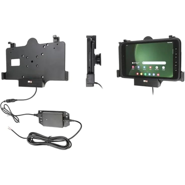 Brodit 713386 Halterung Galaxy Tab Active 3&5, Tablet Halterung, Schwarz mit Kugelgelenk und 2,7A Ladung via Pogo Pins – Bild 2