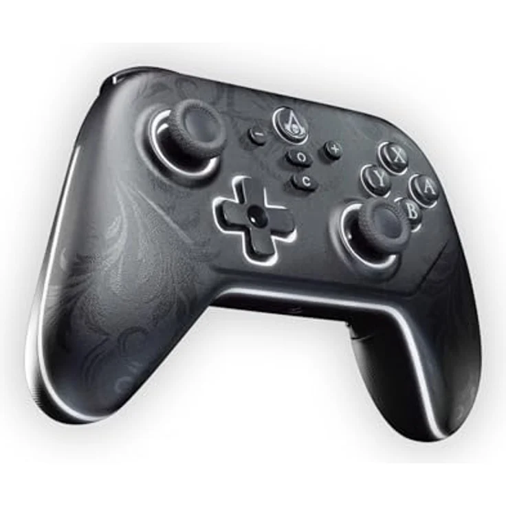 Lexip Pixminds BLACK FLAG RESYNCED - TATOO Wireless Controller für Switch/Switch 2, RGB Licht, programmierbare Tasten und Makrofunktionen – Bild 1