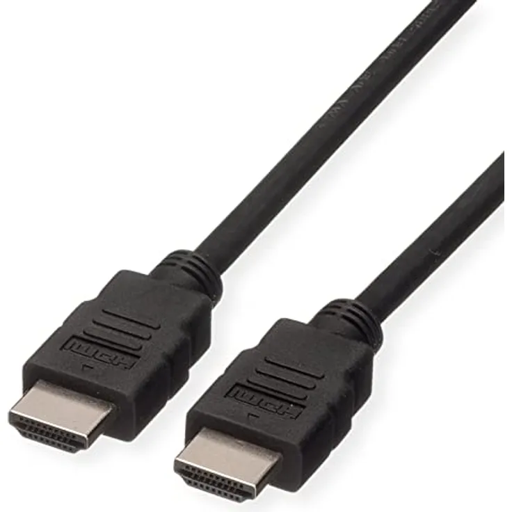 ROLINE GREEN HDMI High Speed Kabel mit Ethernet, TPE, schwarz, 5 m