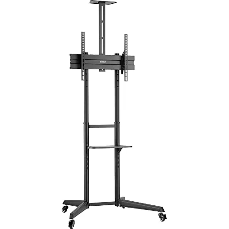 SpeaKa Professional SP-TVC-310 TV-Rollständer Schwarz, Höhenverstellbar, 94.0 cm - 203.2 cm (37 - 80 Zoll) (70", 50 kg)