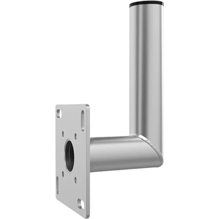 Premium X 18cm Balkon-Ausleger Aluminium Geländer-Halterung für Satelliten-Schüssel, witterungsbeständig, inkl. Kabeldurchführung und Montagezubehör – Bild 3