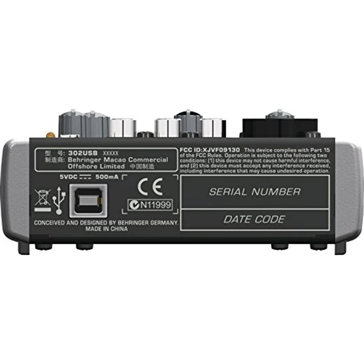 Behringer XENYX 302USB, Ultrakompakter Analogmischer mit USB-Schnittstelle und XLR/Klinke Combo Eingang, ideal für Heimstudio und unterwegs – Bild 4