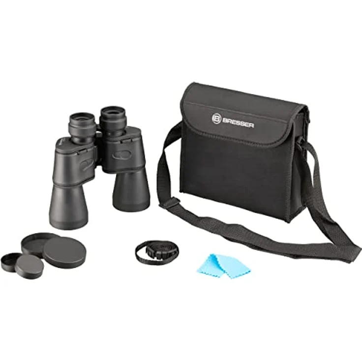 Bresser Fernglas Hunter 7x50 kompaktes Porro Fernglas, klein, leicht und ideal für Reisen, mit Mehrschichtvergütung und Dioptrienausgleich – Bild 5