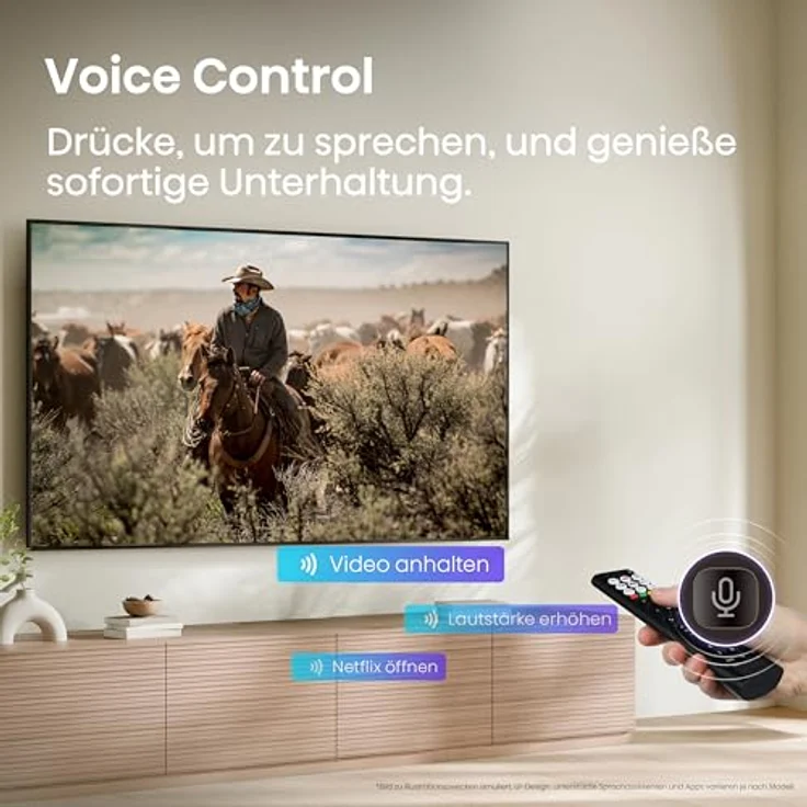 Hisense 43E6DS, UHD Smart TV 4K 60 Hz, 109,2 cm (43"), 3840 x 2160 Pixel, LED, WLAN, Schwarz – Bild 8