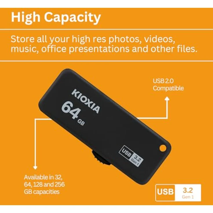 USB-Flashdrive 64 GB USB3.0 Kioxia TransMemory U365 – Bild 4