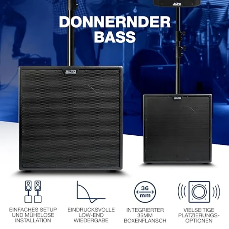 ALTO TX12S, 900W 12-Zoll Aktiv Subwoofer mit DSP-Optimierung, 2-Zoll Schwingspule, überragendem Bass und einfachem Aufbau – Bild 5