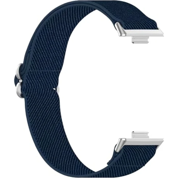GIOPUEY Armband kompatibel mit Huawei Watch Fit 5/5 Pro/Fit 4/4 Pro/Fit 3, elastisches geflochtenes Nylonarmband, unisex, dunkelblau mit hoher Atmungsaktivität und einfachem Wechseldesign – Bild 3