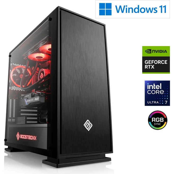 CSL-Computer Gaming PC M13420H, Intel Core Ultra 7 265KF, 32 Go DDR5 RAM, NVIDIA RTX 5060 Ti, 1000 GB M.2 SSD, Windows 11 Home