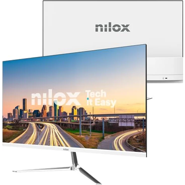 Nilox NXM24FHD1201W, 24 Zoll Gaming-Monitor mit 120 Hz und 4 ms Reaktionszeit, VESA-kompatibel mit HDMI- und VGA-Anschlüssen – Bild 4