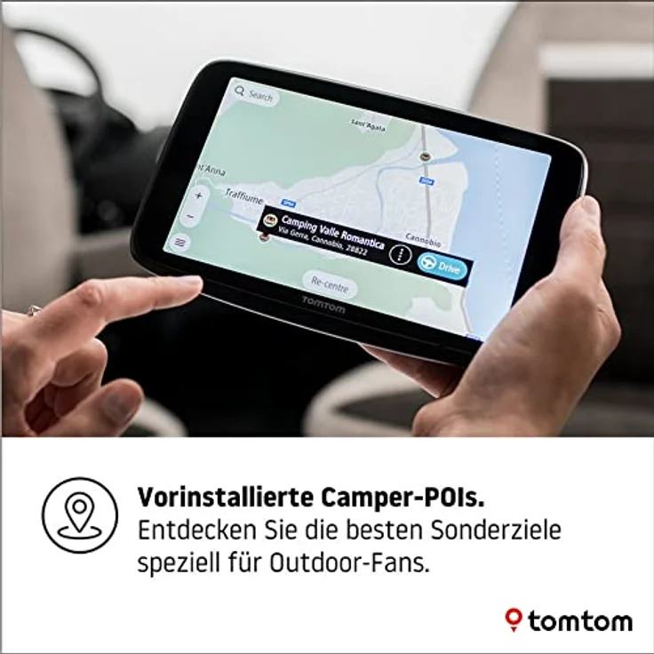TomTom Camping Navi GO Camper Max (7 Zoll HD-Display, Sonderziele für Wohnmobil- und Wohnwagen, Updates über Wi-Fi, Stauvermeidung dank TomTom Traffic, Karten-Updates Welt) – Bild 4