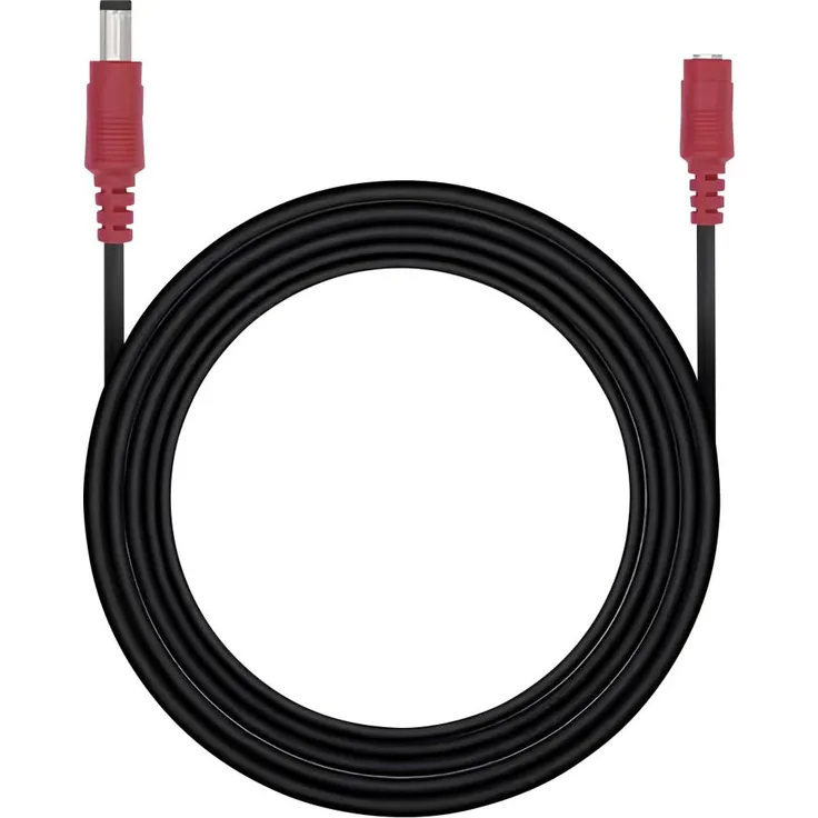 Reolink PEXCB Strom Netzkabel, 4.5m für Überwachungskameras, Hohlstecker und Koaxial-Buchse, Schwarz