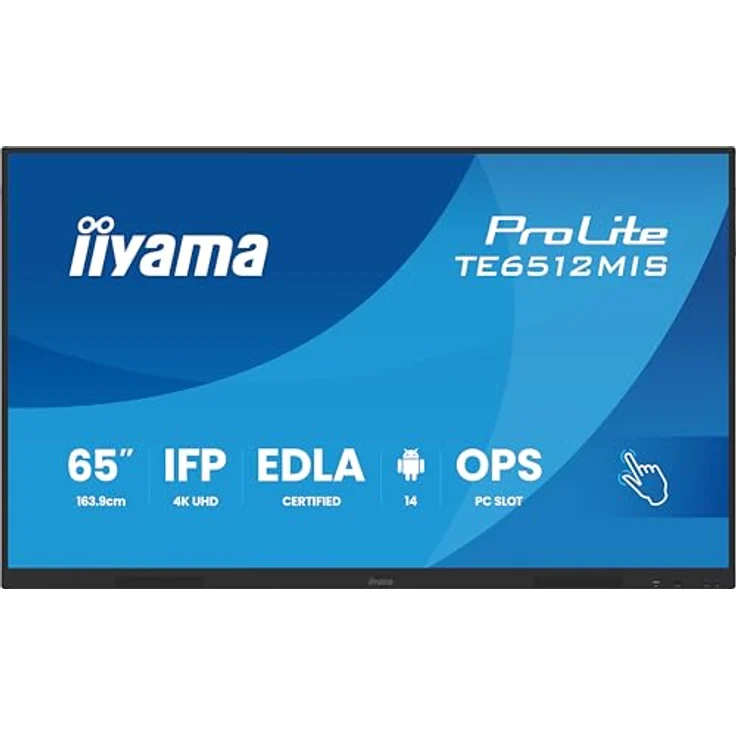 iiyama Prolite TE6512MIS-B4AG, 65" VA DLED 4K UHD Touchscreen Display mit 40 Touchpunkten, Android 14, WiFi, AntiGlare – Bild 2