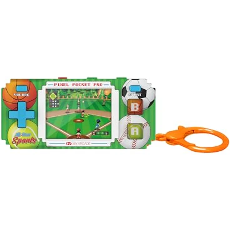 My Arcade Pixel Pocket Pro All-Star Sports, tragbare Spielkonsole, 5,08 cm (2), grün – Bild 3
