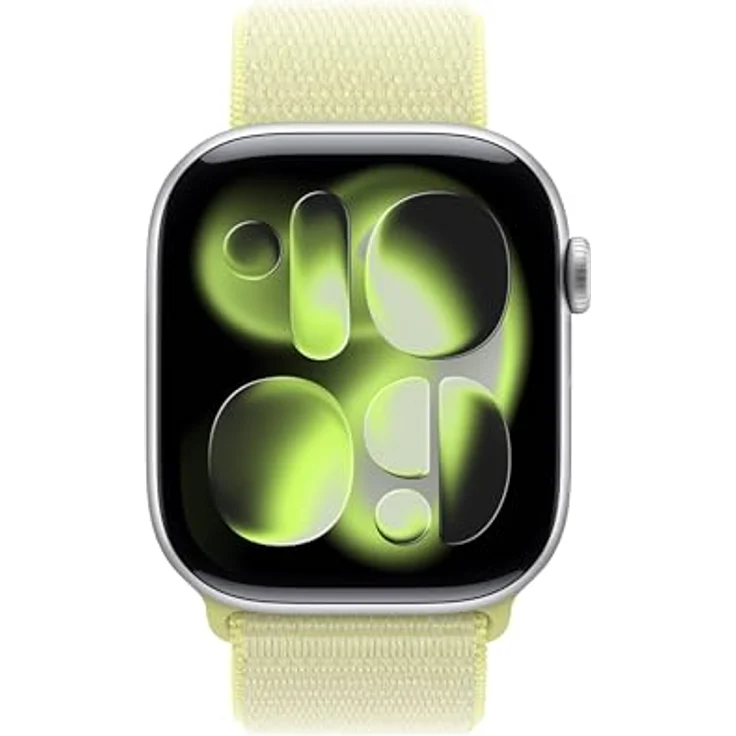 Apple Watch Band Sport Loop 46 mm, Neongelb, weich und atmungsaktiv, One Size – Bild 3