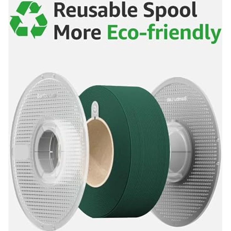 Bambu Lab Filament PLA Basic Cyan, 1kg 3D-Druckmaterial, 1.75 mm, RFID-gesteuert, blau – Bild 4