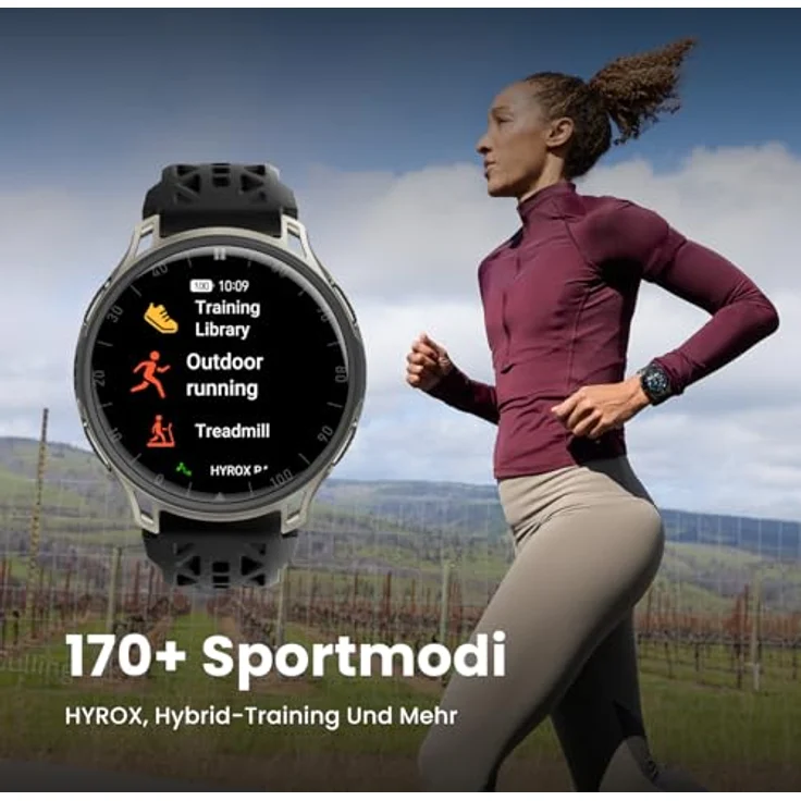 Amazfit Cheetah 2 Pro, Smartwatch für Marathonläufer mit 31 Stunden GPS-Nutzung, schwarz – Bild 8