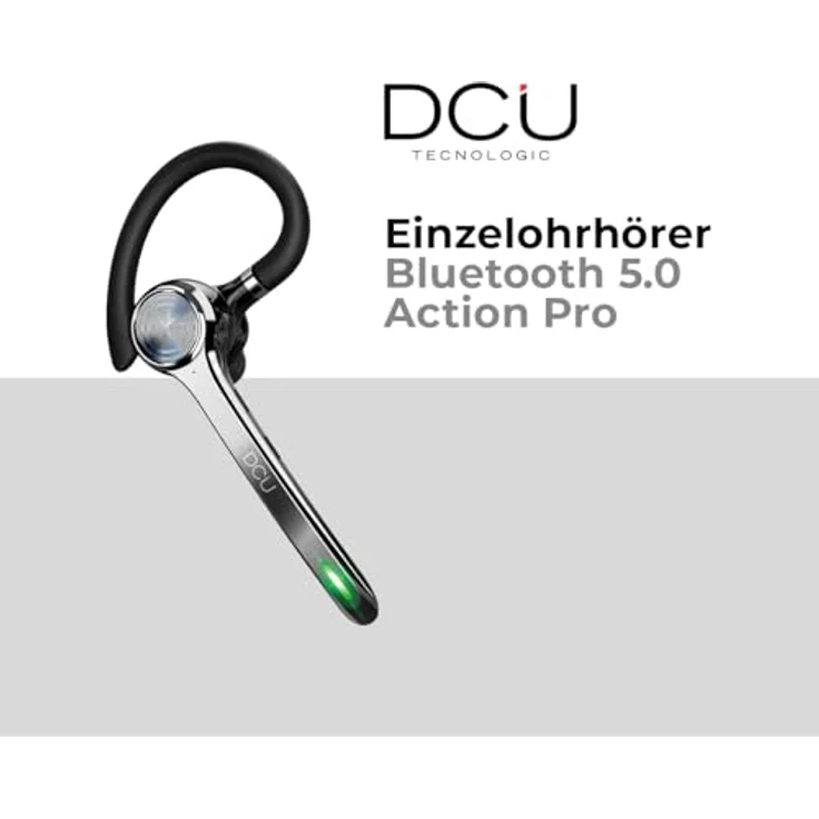 DCU TECNOLOGIC Action Pro, Kabelloses Mono Bluetooth 5.0 Headset mit Dual-Point-Konnektivität und Freisprechfunktion – Bild 2