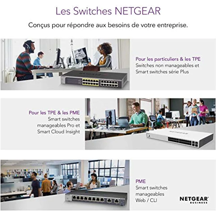 Netgear GS305PP 5 Port Gigabit Ethernet LAN PoE Switch (mit 4x PoE+ 83W, Plug-and-Play, für Desktop, robustes und lüfterloses Metallgehäuse) – Bild 4