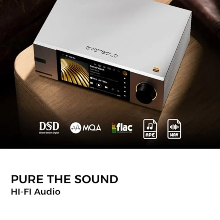 Eversolo DMP-A6 Master Edition Gen 2, Internet-Radio mit Dual ES9038Q2M DAC, 6-Zoll LCD-Display, HDMI ARC und individueller RGB-Beleuchtung – Bild 3