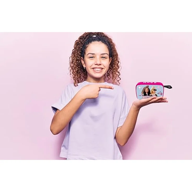 Lexibook Barbie Bluetooth tragbarer Lautsprecher, 10 Watt Stereo-Sound, 1200 mAh Akku, pink – Bild 5