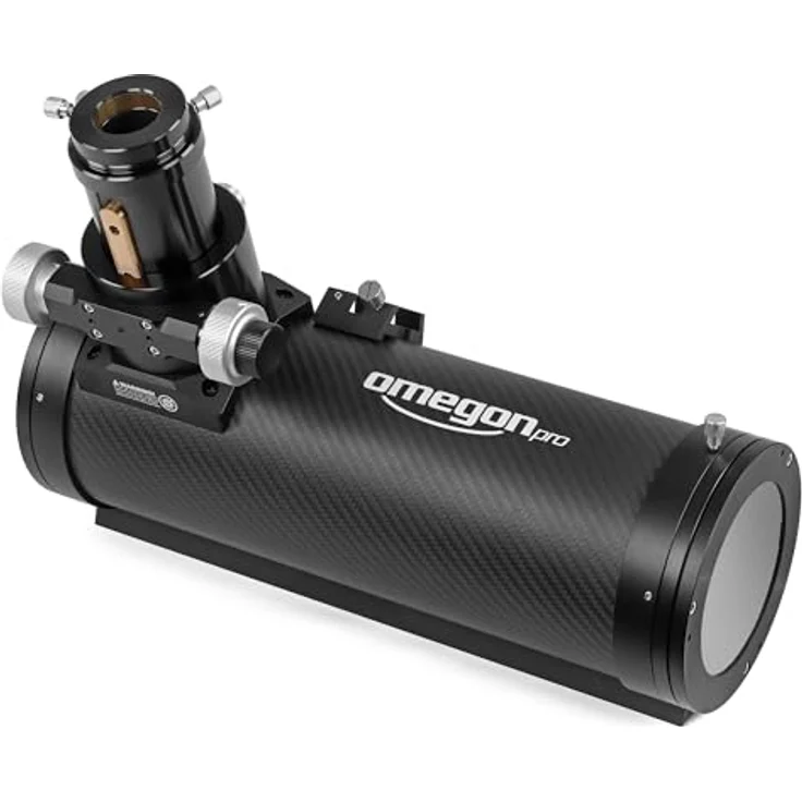 Omegon Pro Carbon Astrograph 114/456 OTA, Teleskop mit 2" Okularauszug, CNC-gefrästen Rohrschellen und leichtem Carbon-Tubus – Bild 3