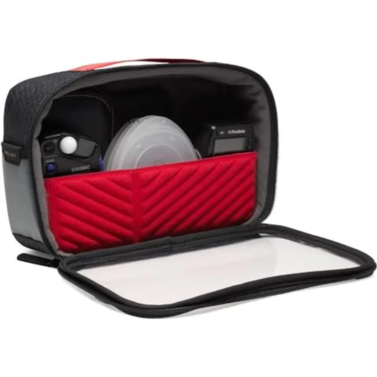 Manfrotto Pro Light Tech Organizer M Kamerazubehörtasche Medium für Akkus Ladegeräte Kabel, Schwarz – Bild 2