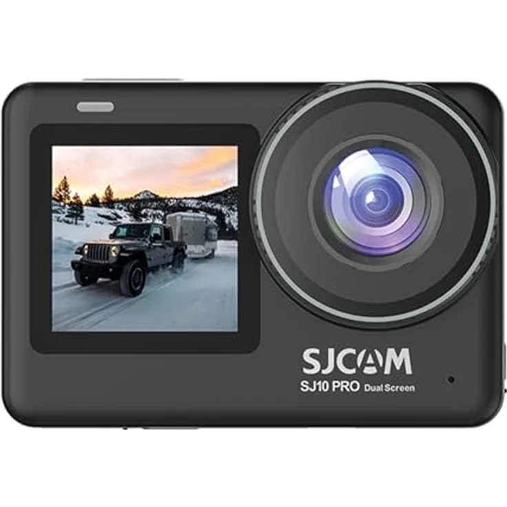 SJCAM SJ10 Pro Sports Camera Dual Screen WiFi 4K 60 FPS, mit verbessertem 1,3-Zoll-Display und robustem Gehäuse, schwarz – Bild 1