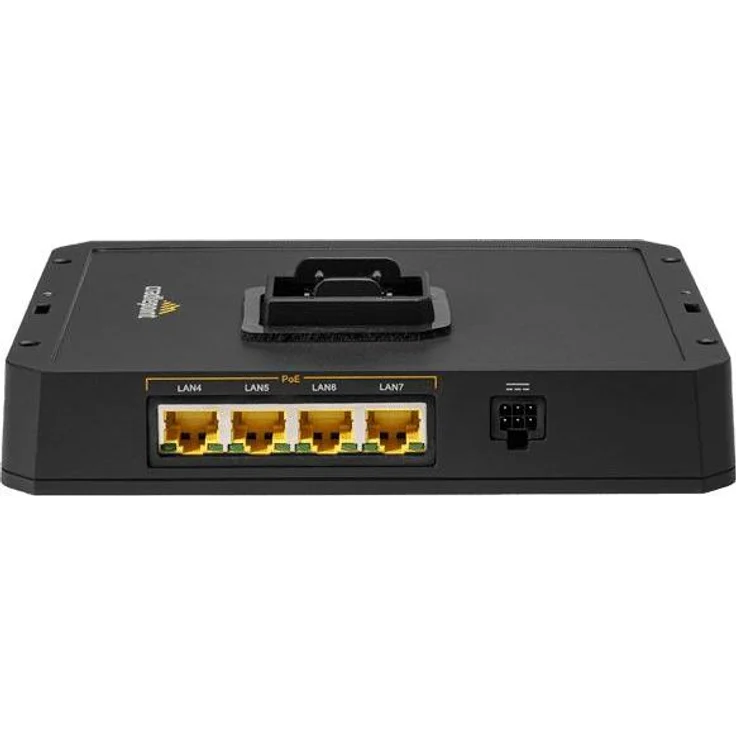 Cradlepoint IBR1700 Mobiler PoE-Switch mit 4 Ports und WiFi, Schwarz
