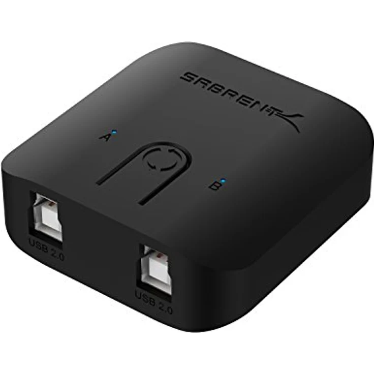 Sabrent USB 2.0 Sharing Switch für mehrere Computer und Peripheriegeräte LED Gerät Indikatoren (usb-sw20) – Bild 2